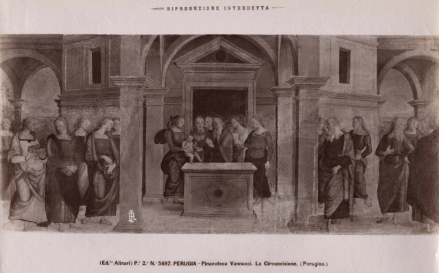 Alinari, Fratelli — Perugia. Pinacoteca Vannucci. La Circoncisione. (Perugino). — insieme